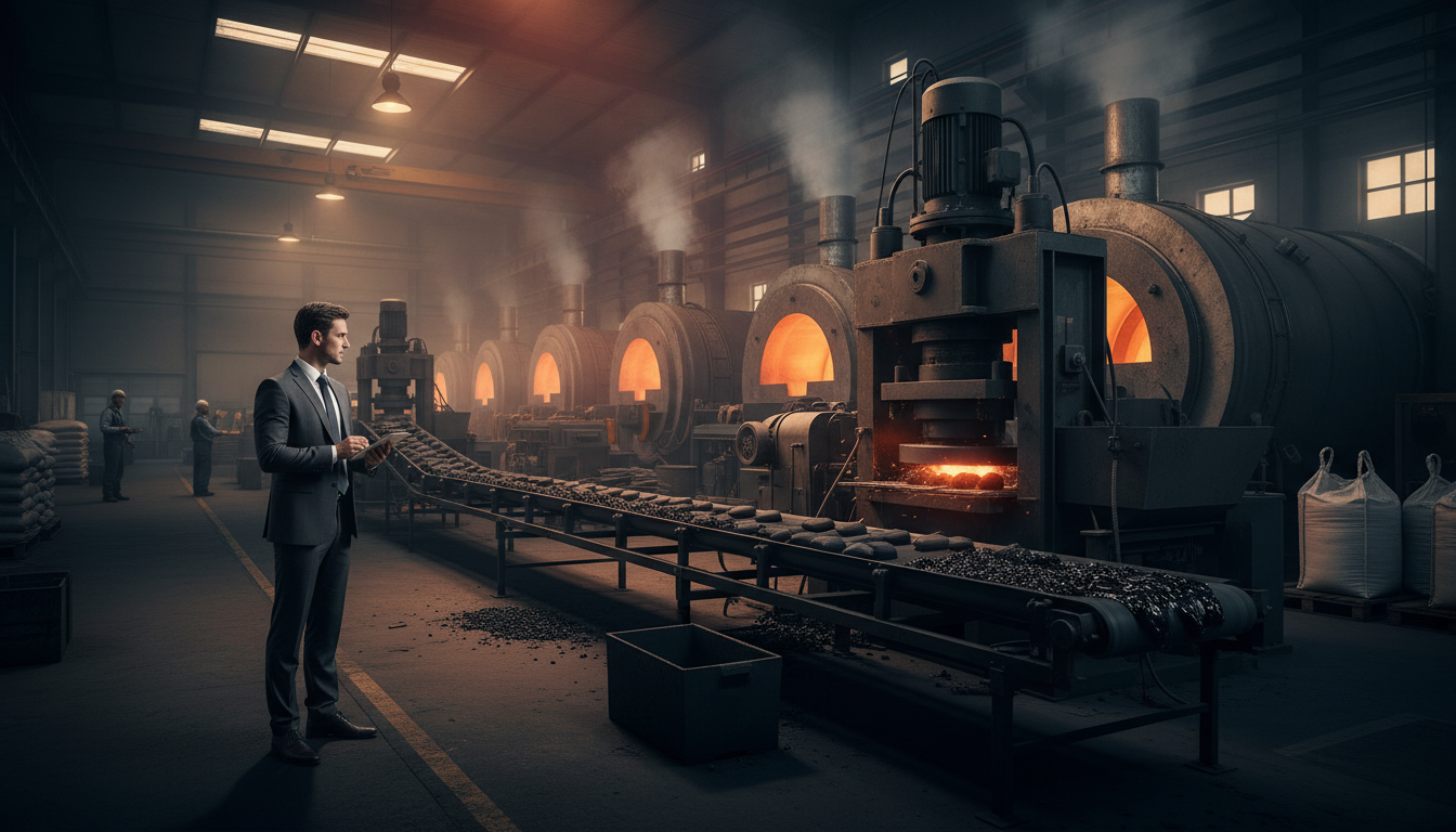charcoal briquette manufacturing process