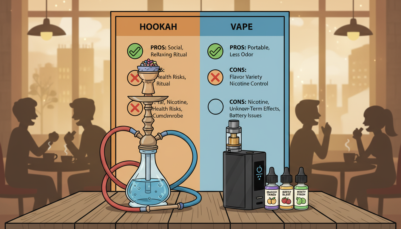 hookah vs vape: pros and cons