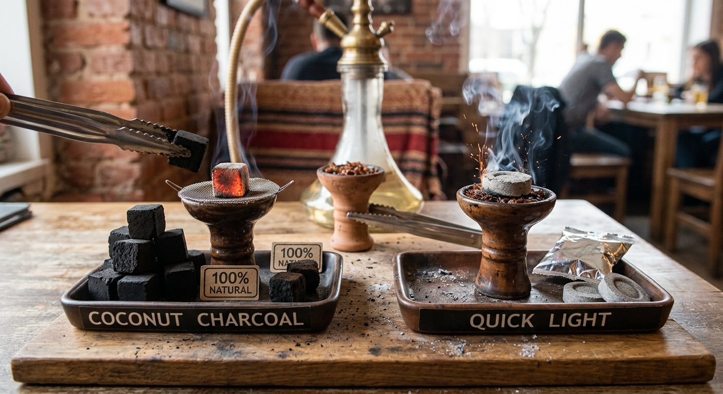 Coconut Charcoal vs Quick Light: The Ultimate Shisha Coals Comparison